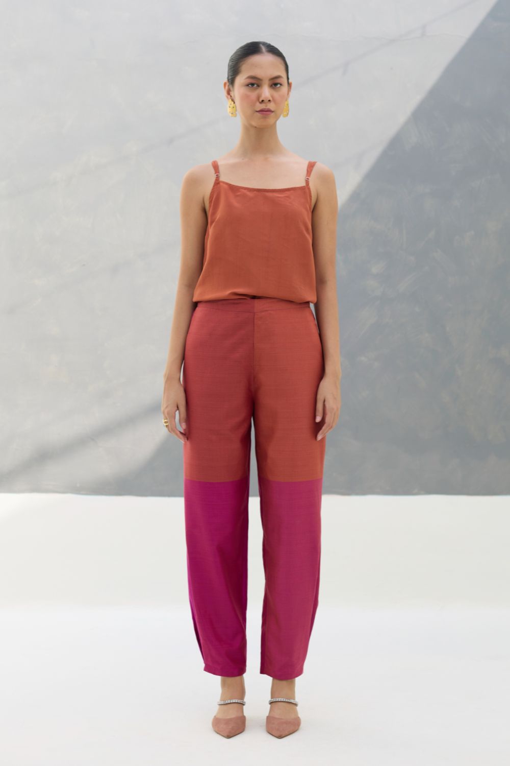 Ida Eri Silk Pant - Rose