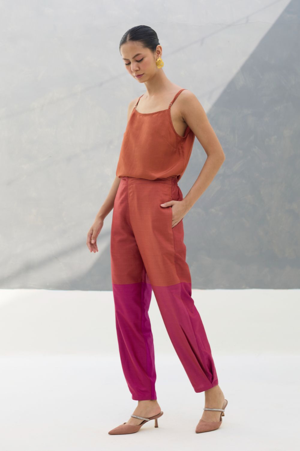 Ida Eri Silk Pant - Rose