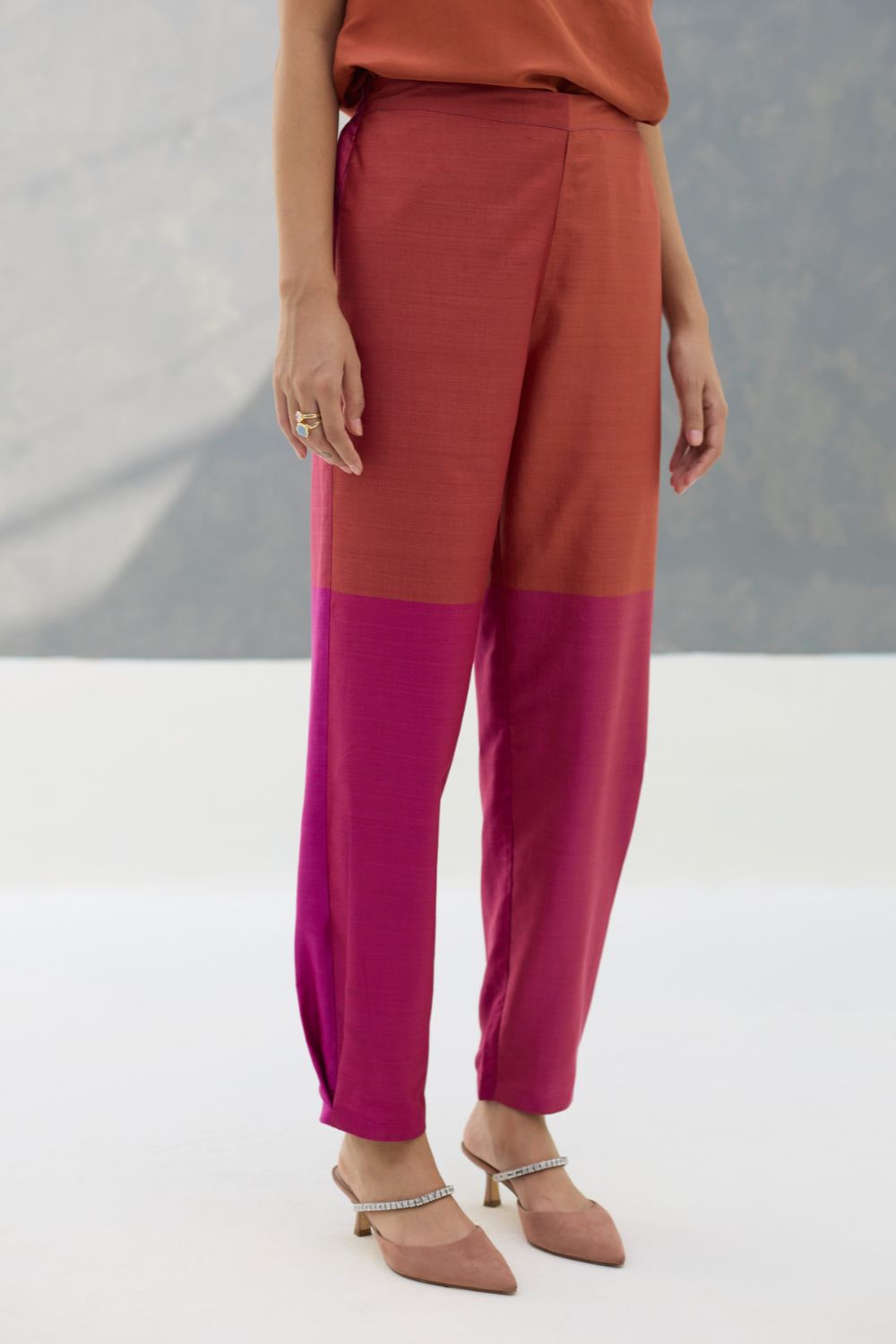 Ida Eri Silk Pant - Rose