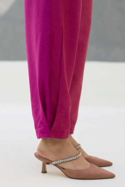 Ida Eri Silk Pant - Rose