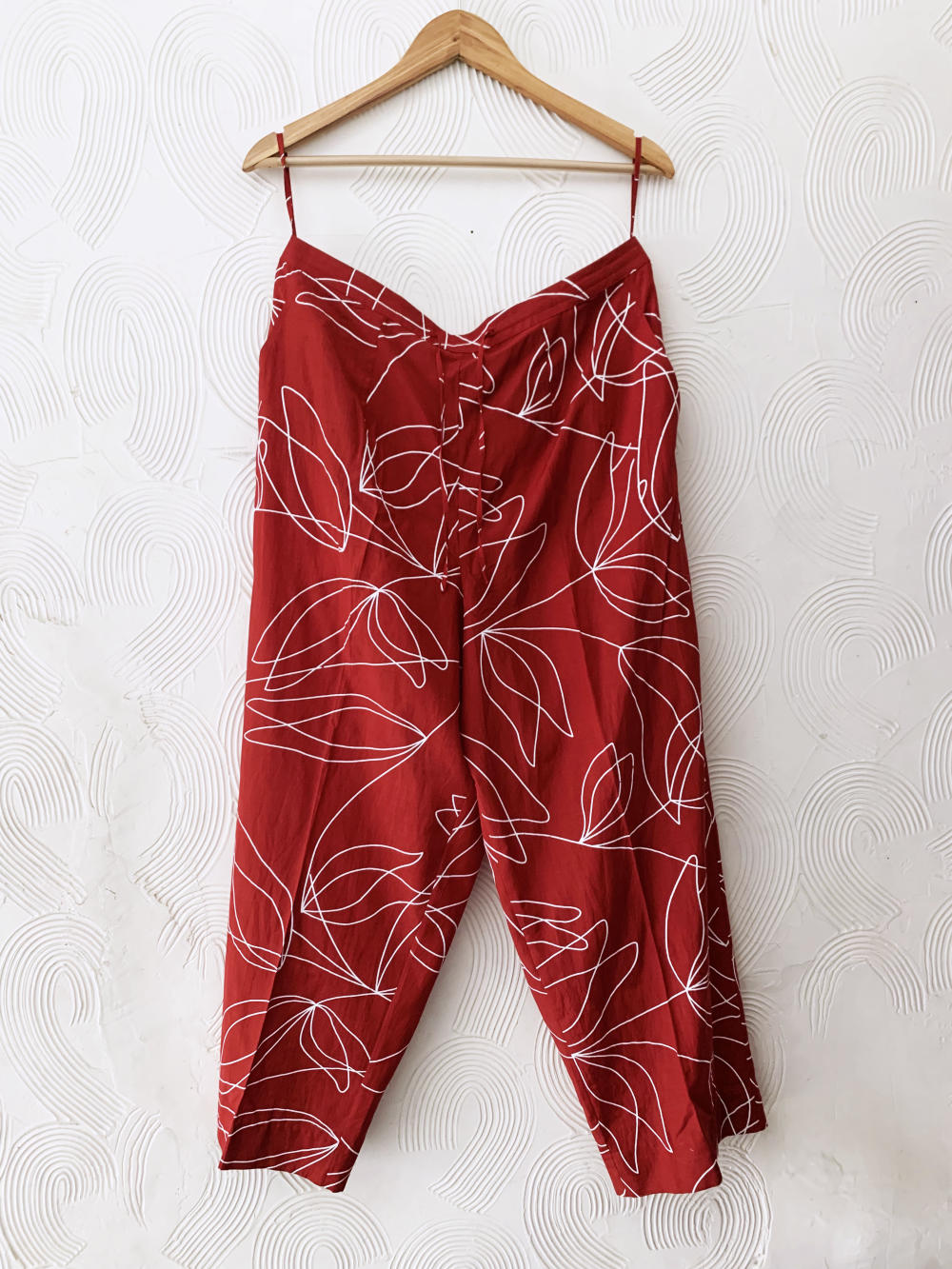 Red Floral High-Low Co-ord