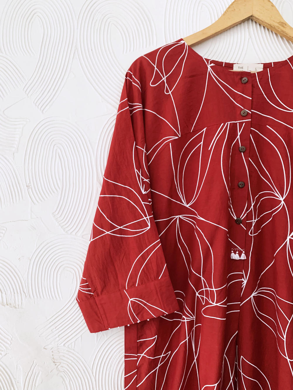 Red Floral High-Low Co-ord