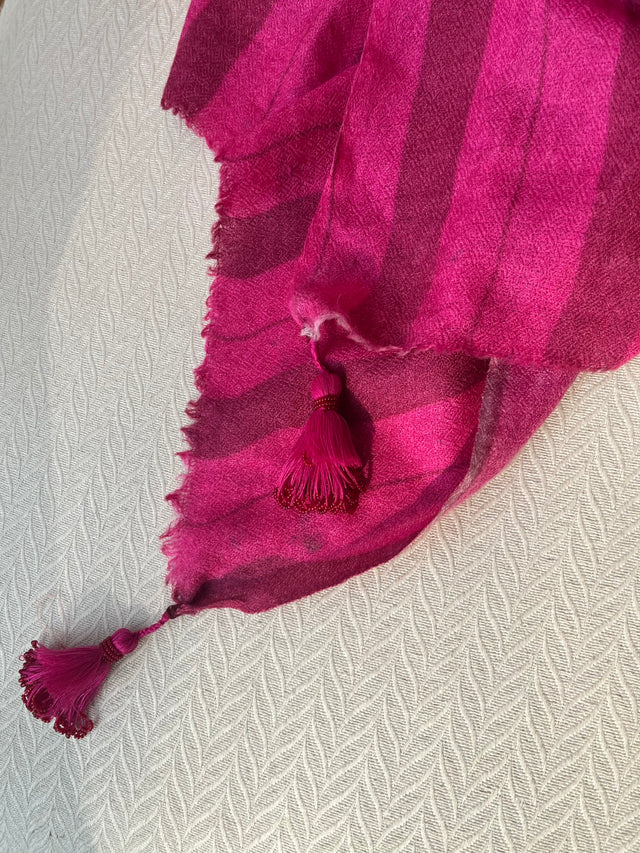 Bush Pink Cashmere Shawl