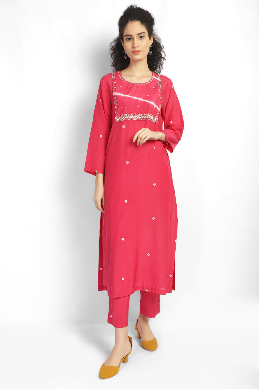 Leheriya and bandhani co-ord