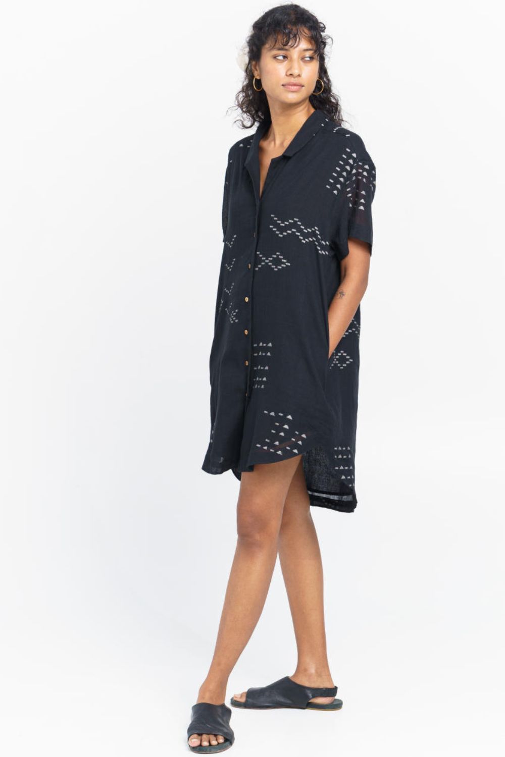Relaxed-fit shirt tunic