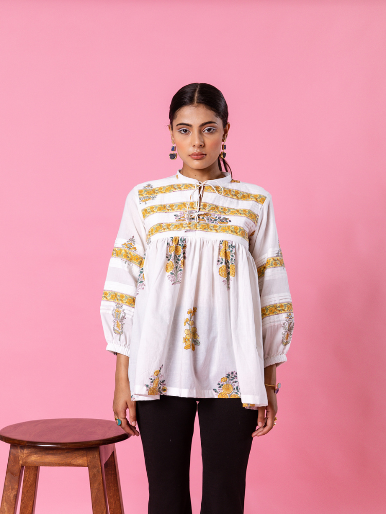 Yellow Florencia Top