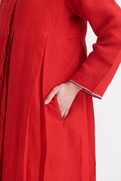 Racking Red Jacket Cum Dress