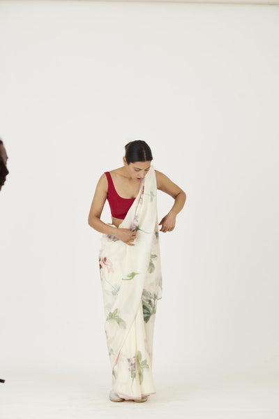 JULIET WHITE SAREE