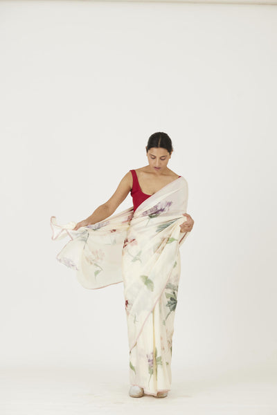 JULIET WHITE SAREE