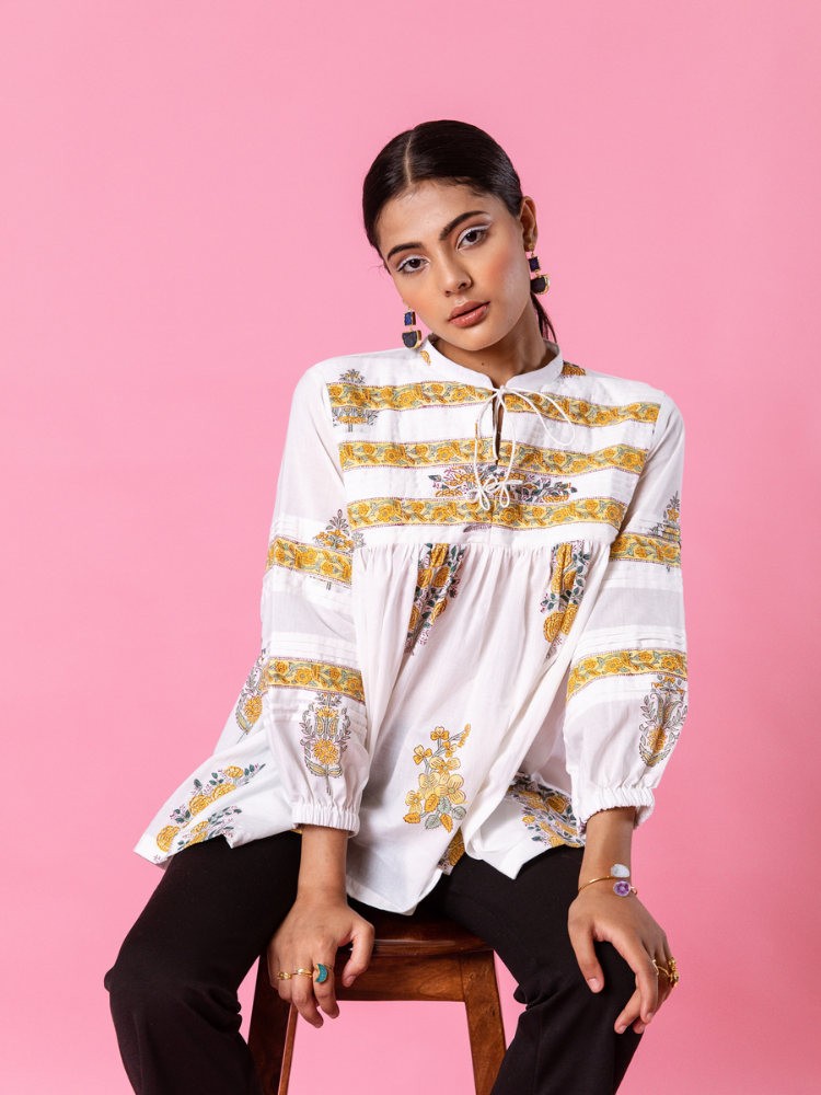 Yellow Florencia Top