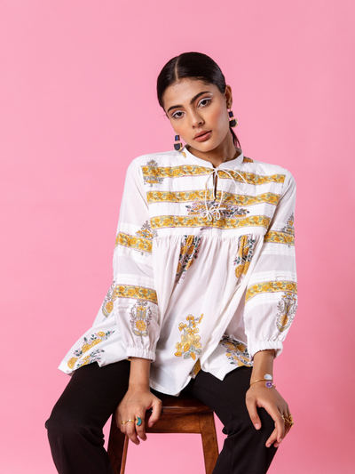 Yellow Florencia Top
