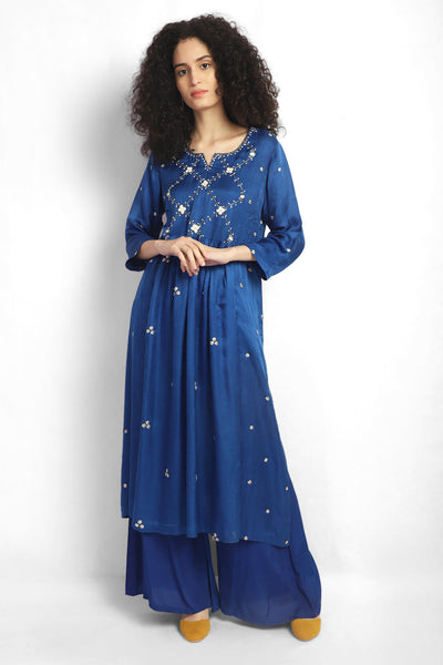 Jaal Embroidered Kurta Co-ord