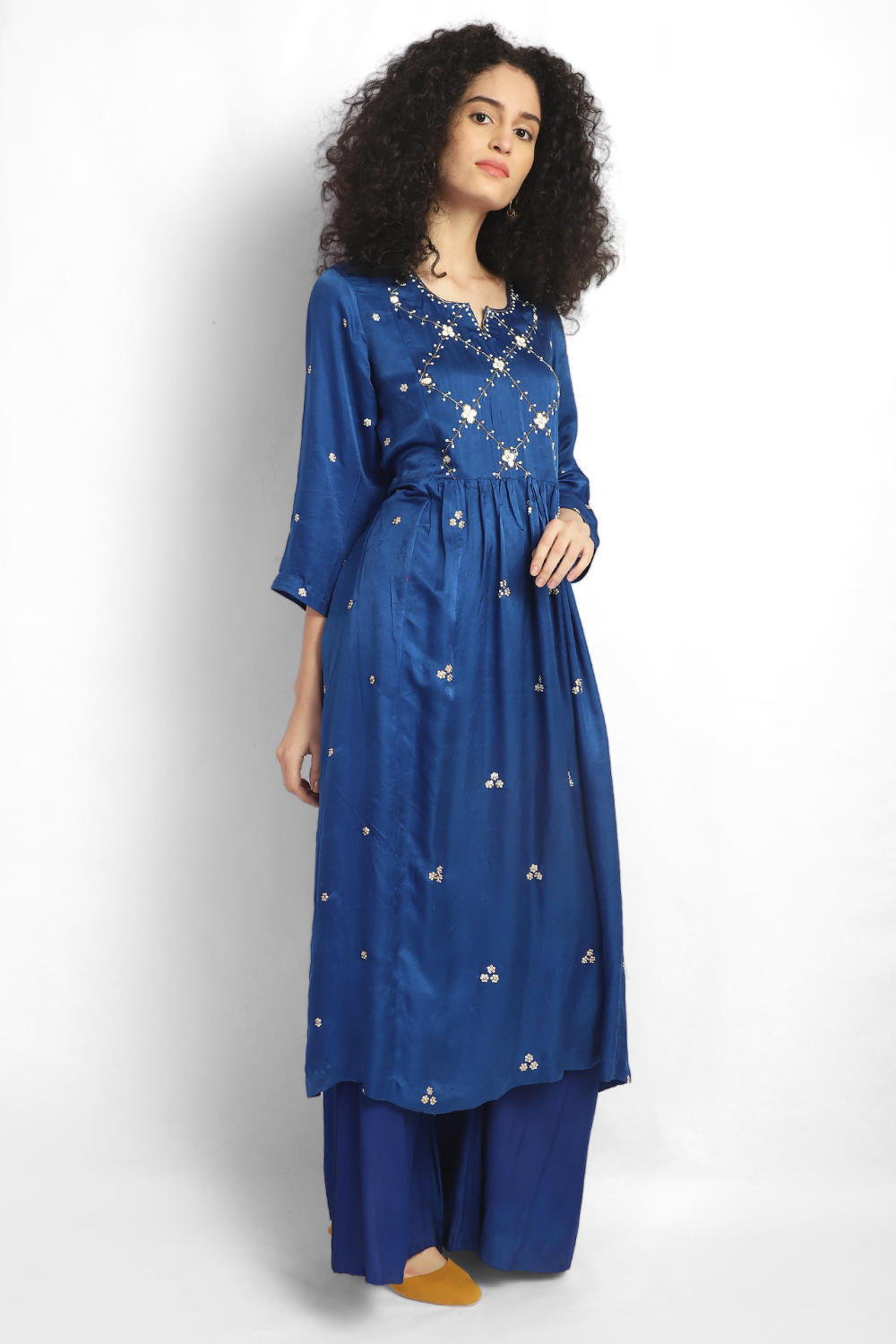 Jaal Embroidered Kurta Co-ord