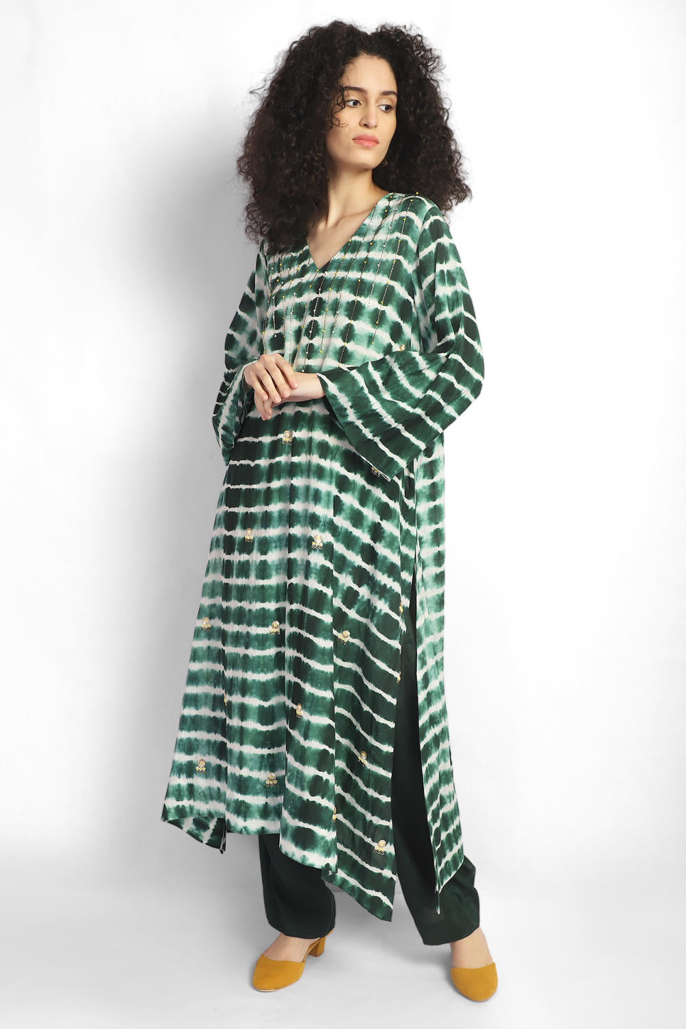 Breezy leheriya kurta co-ord