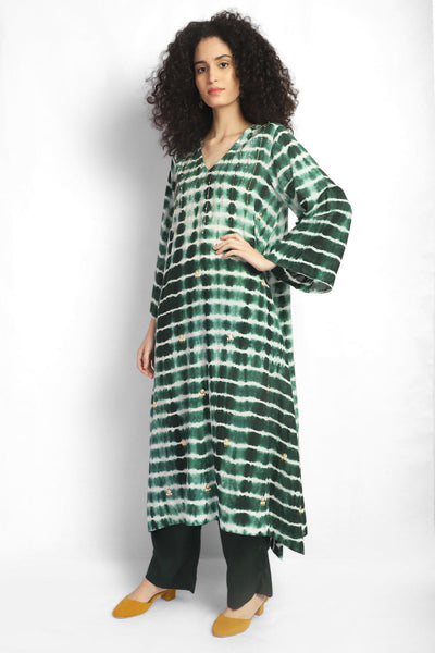 Breezy leheriya kurta co-ord