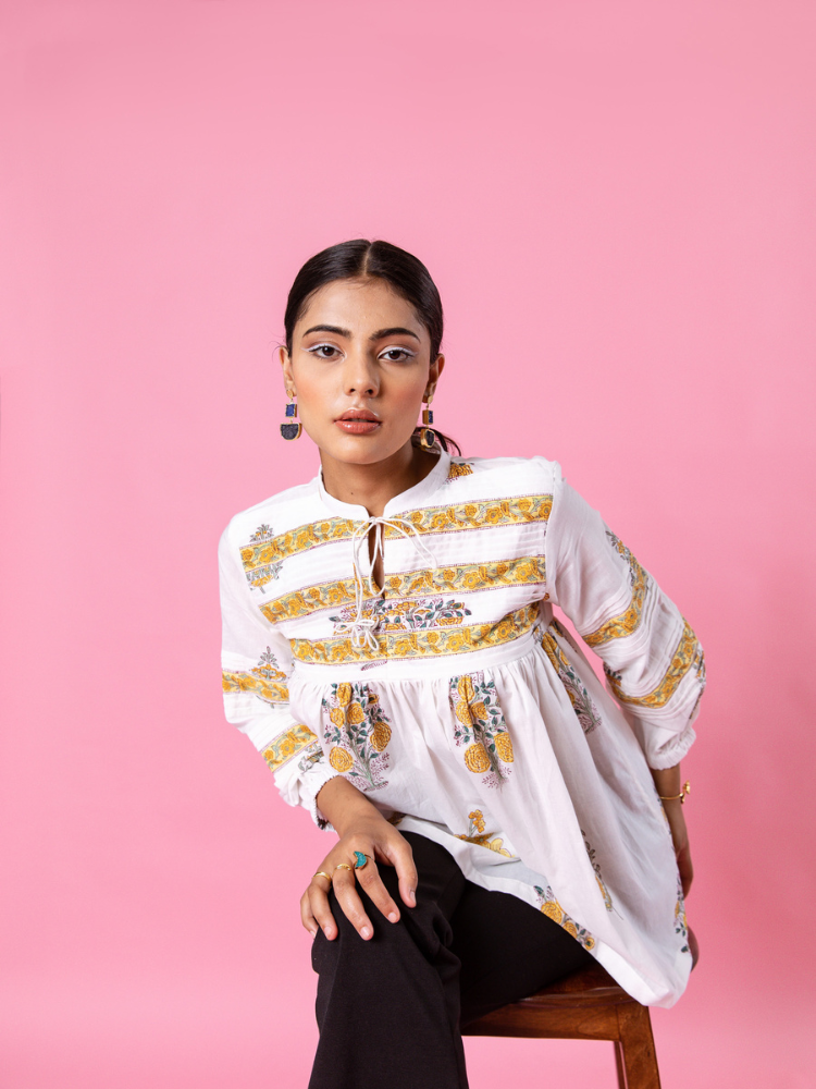 Yellow Florencia Top