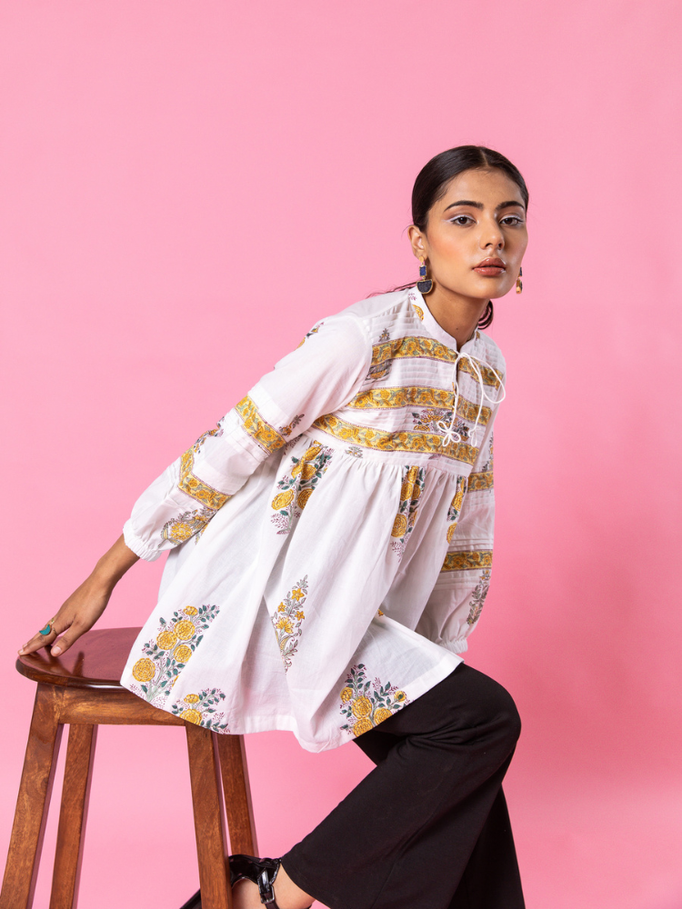 Yellow Florencia Top