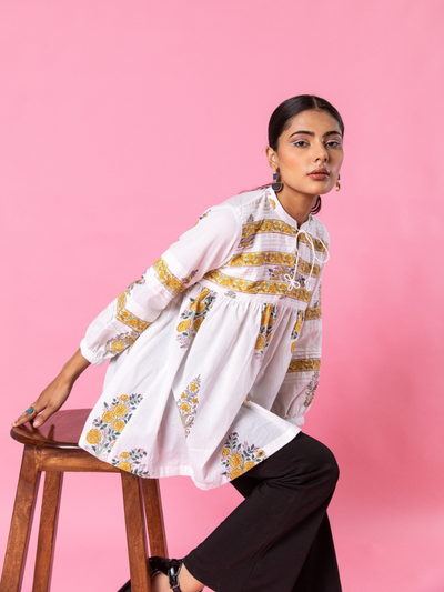 Yellow Florencia Top