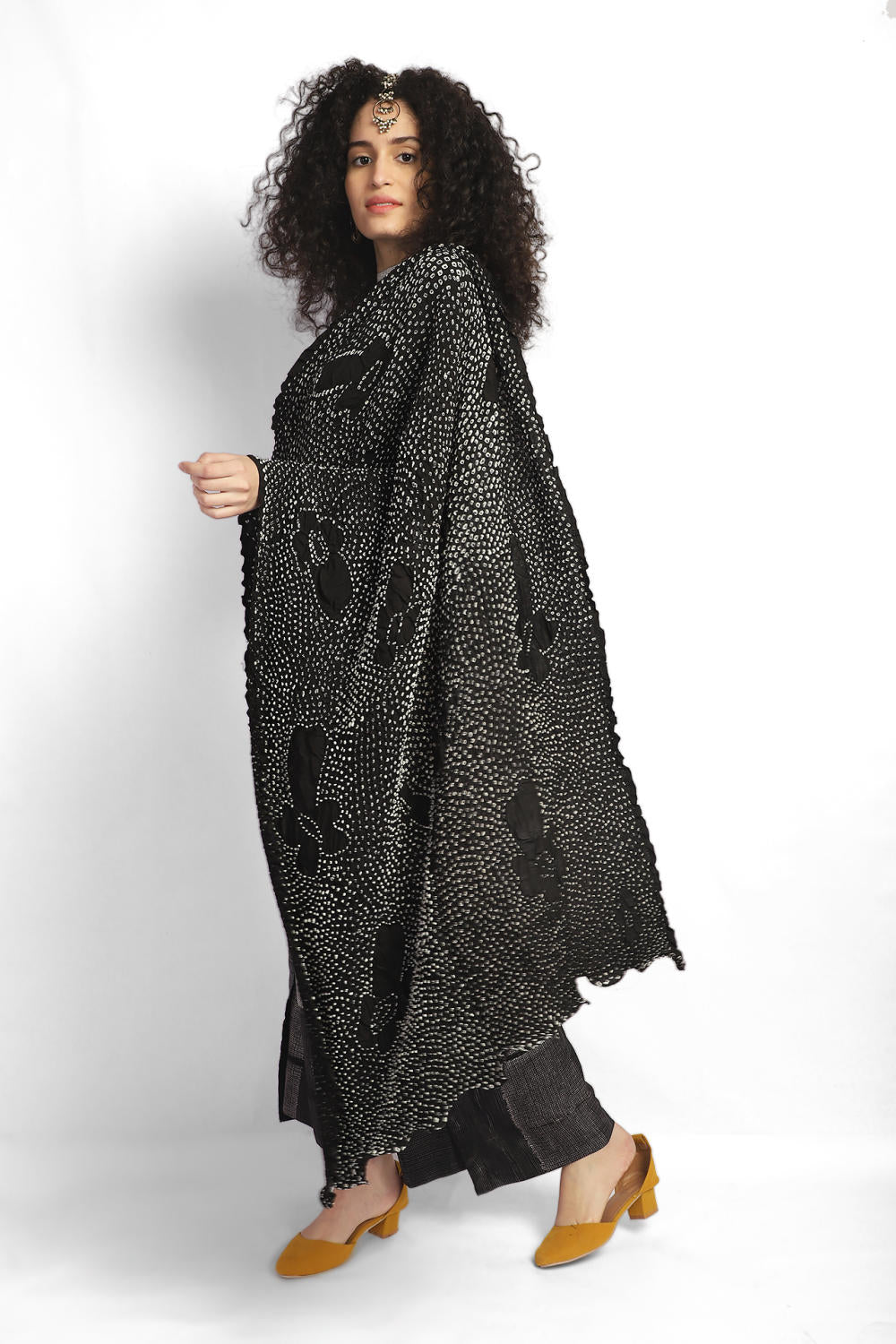 Bandhani drape saree co-ord