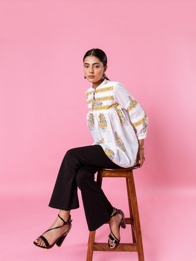Yellow Florencia Top