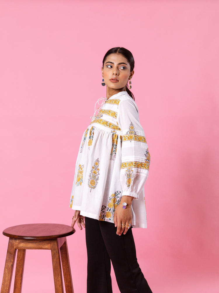 Yellow Florencia Top