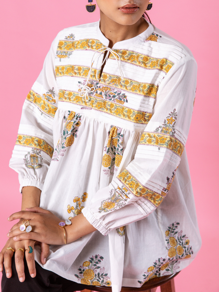 Yellow Florencia Top