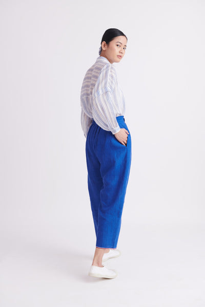 Oversized Shirt in Handloom Silk
