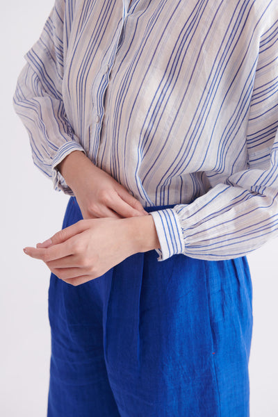 Oversized Shirt in Handloom Silk
