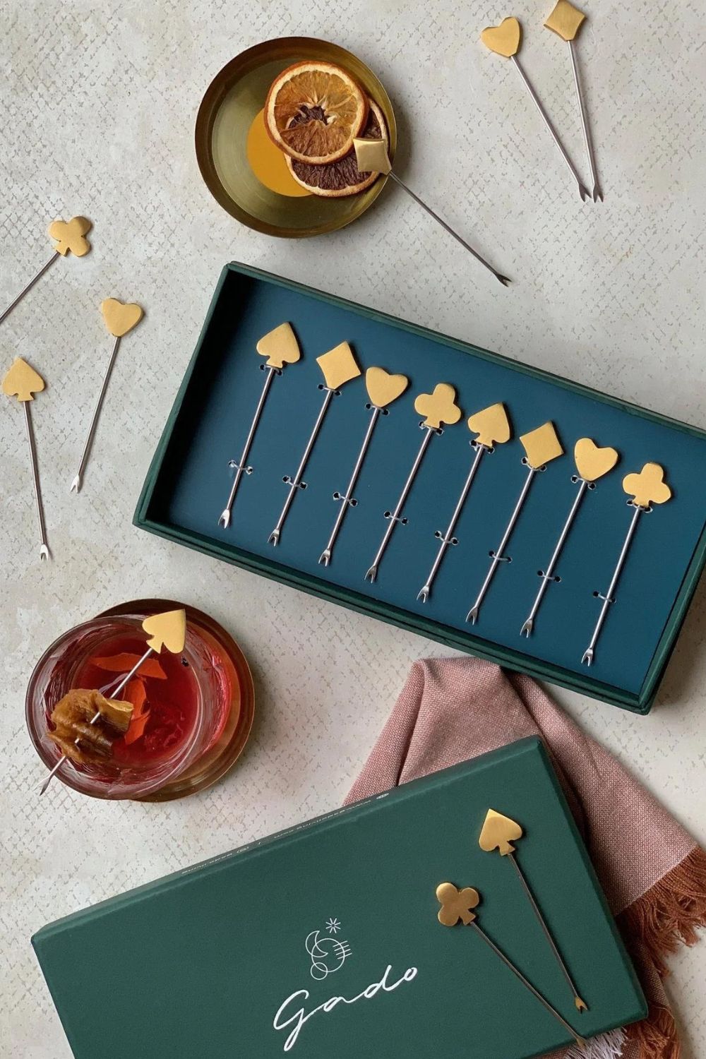 King little cocktail picks- Set of 8