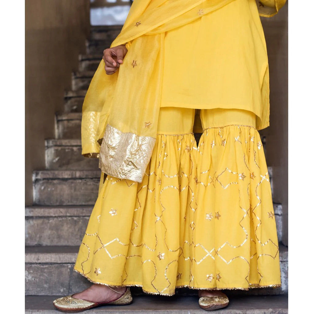 AMEERA (Sharara-Yellow) (set of 3)
