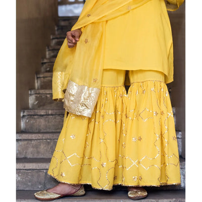 AMEERA (Sharara-Yellow) (set of 3)