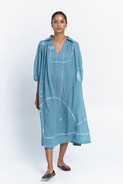 Relaxed fit midi dress