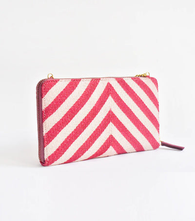 Stripe-it-red Clutch