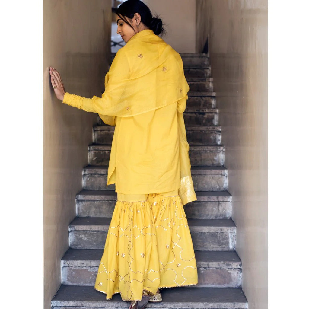 AMEERA (Sharara-Yellow) (set of 3)