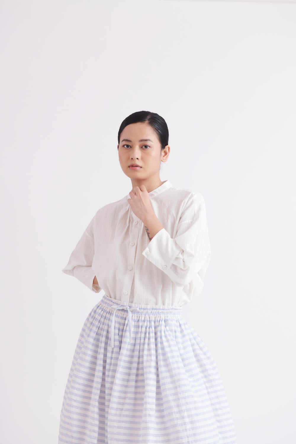 Handloom Khadi Cotton in White
