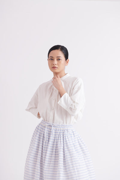 Handloom Khadi Cotton in White