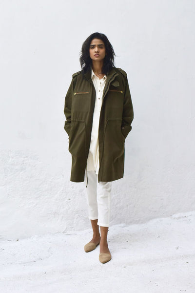 Olive Parka Jacket