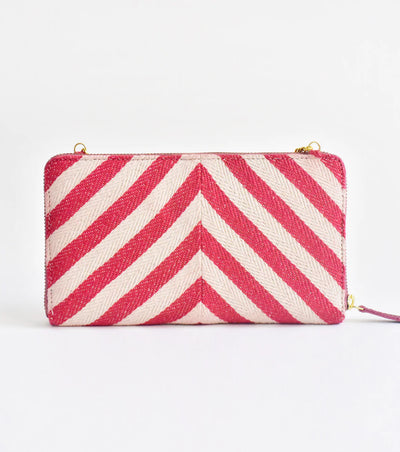 Stripe-it-red Clutch
