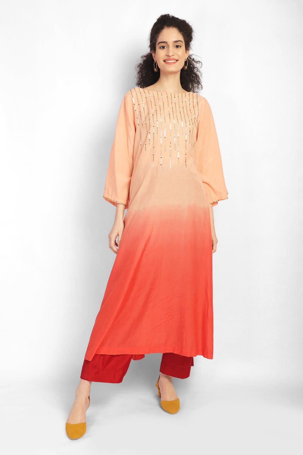 Blush Peach Kurta Co-ord