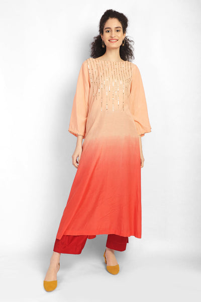 Blush Peach Kurta Co-ord