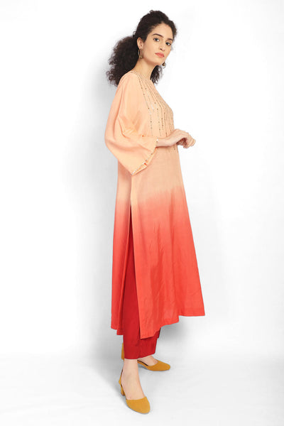 Blush Peach Kurta Co-ord