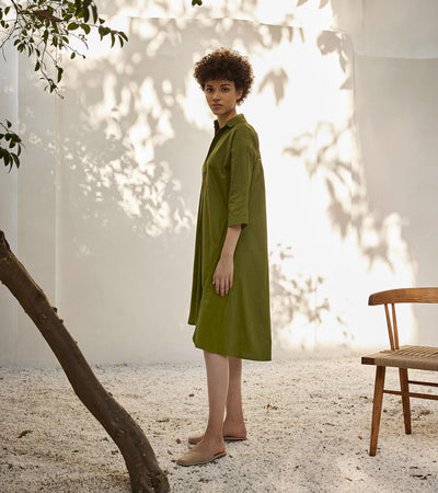 Spring shirt dress