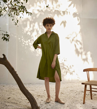Spring shirt dress