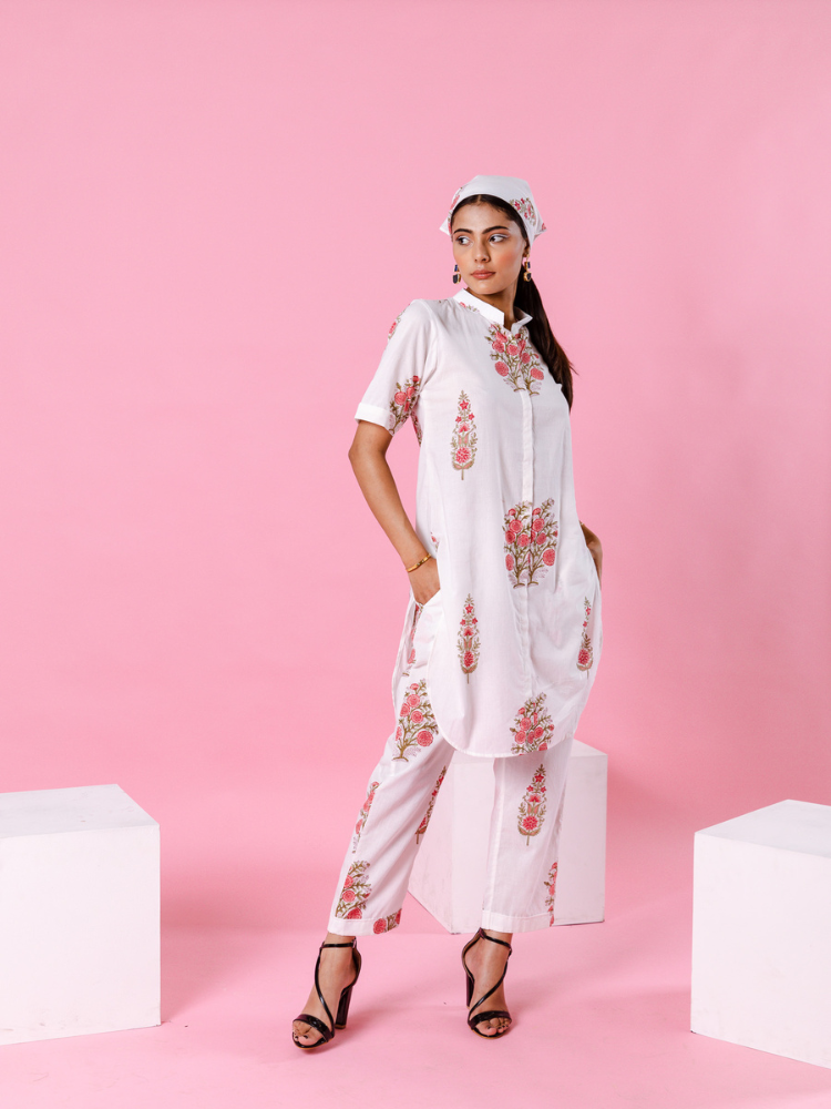 Pink Dahlia Co-Ord Set