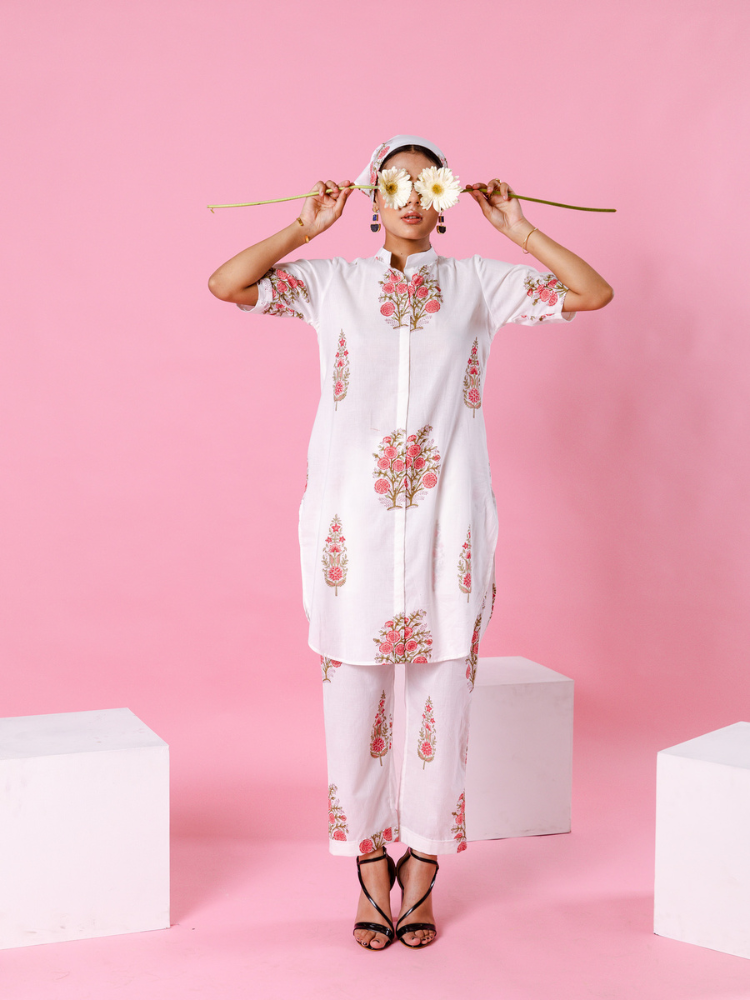 Pink Dahlia Co-Ord Set