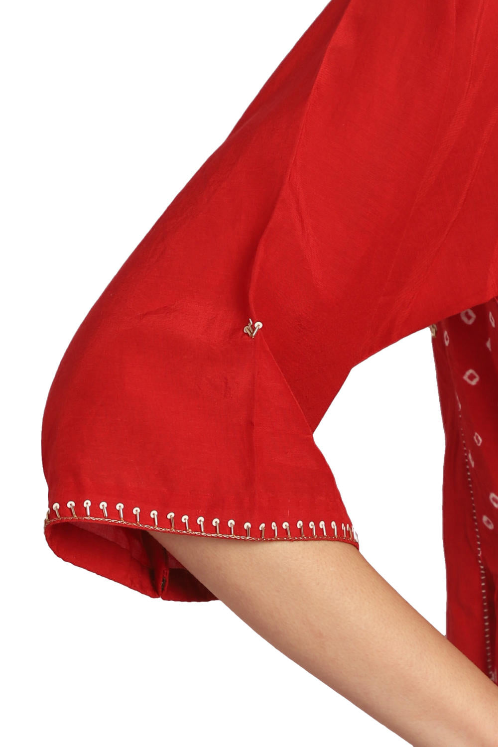 Embroidered Bandhani Kurta Co-ord