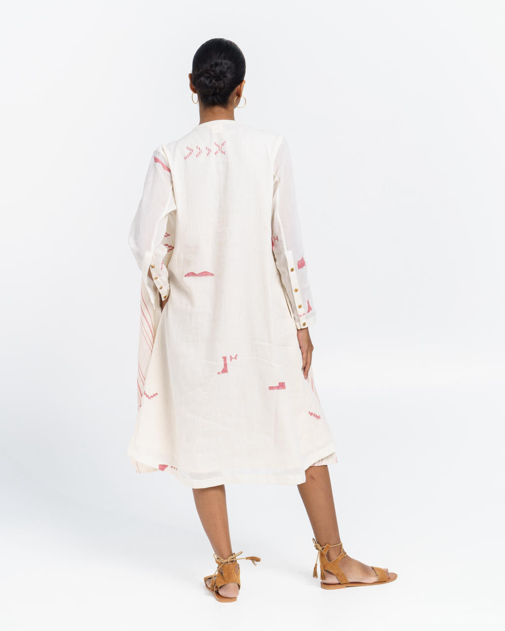 A-line fluid midi dress