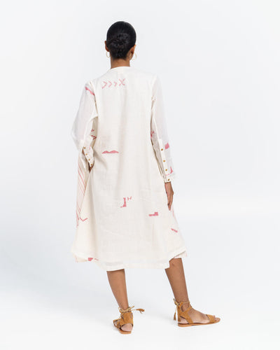 A-line fluid midi dress