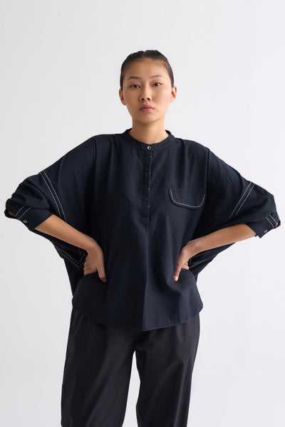 Bat Sleeve Top Co ord - Black