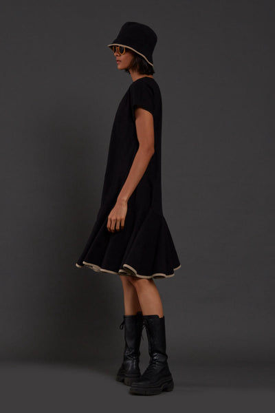 Black A-line Dress